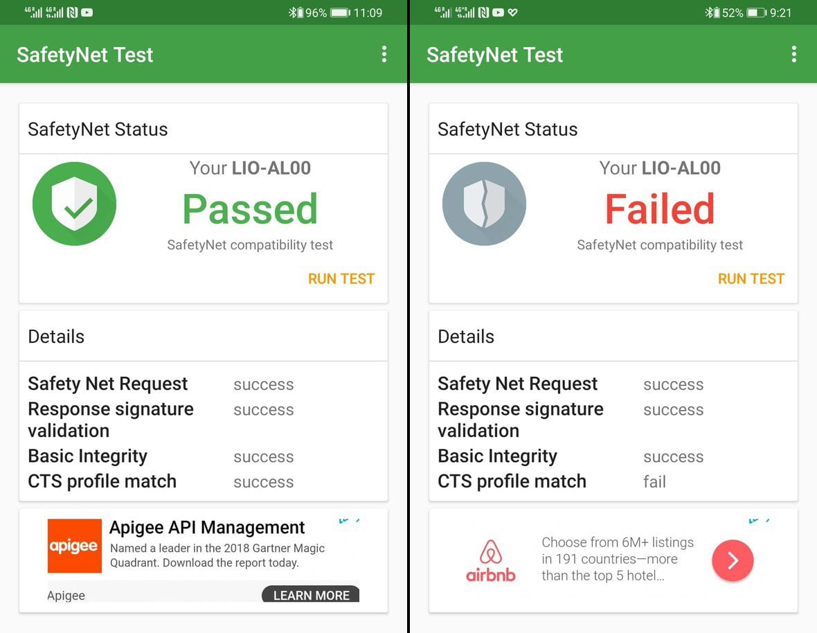 SafetyNet Test Huawei Mate 30 Pro