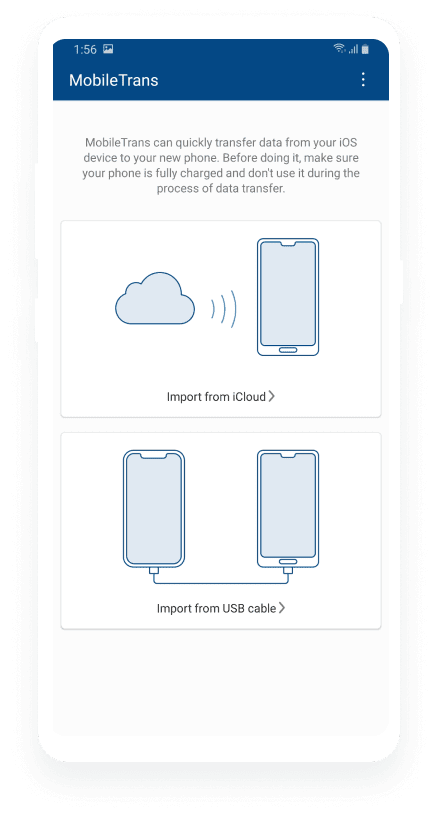 Hướng dẫn chuyển data từ iOS sang Android bằng MobileTrans