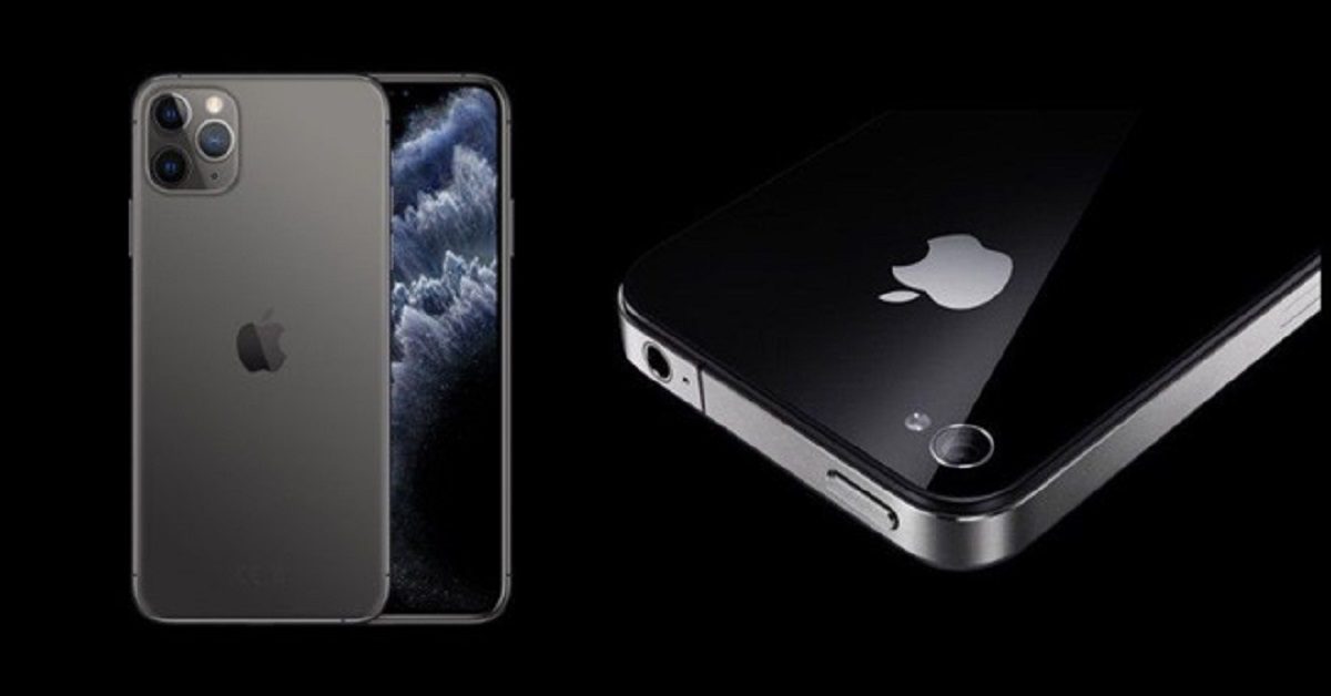 Thiết kế trên iPhone 11 và iPhone 4 tương tự nhau