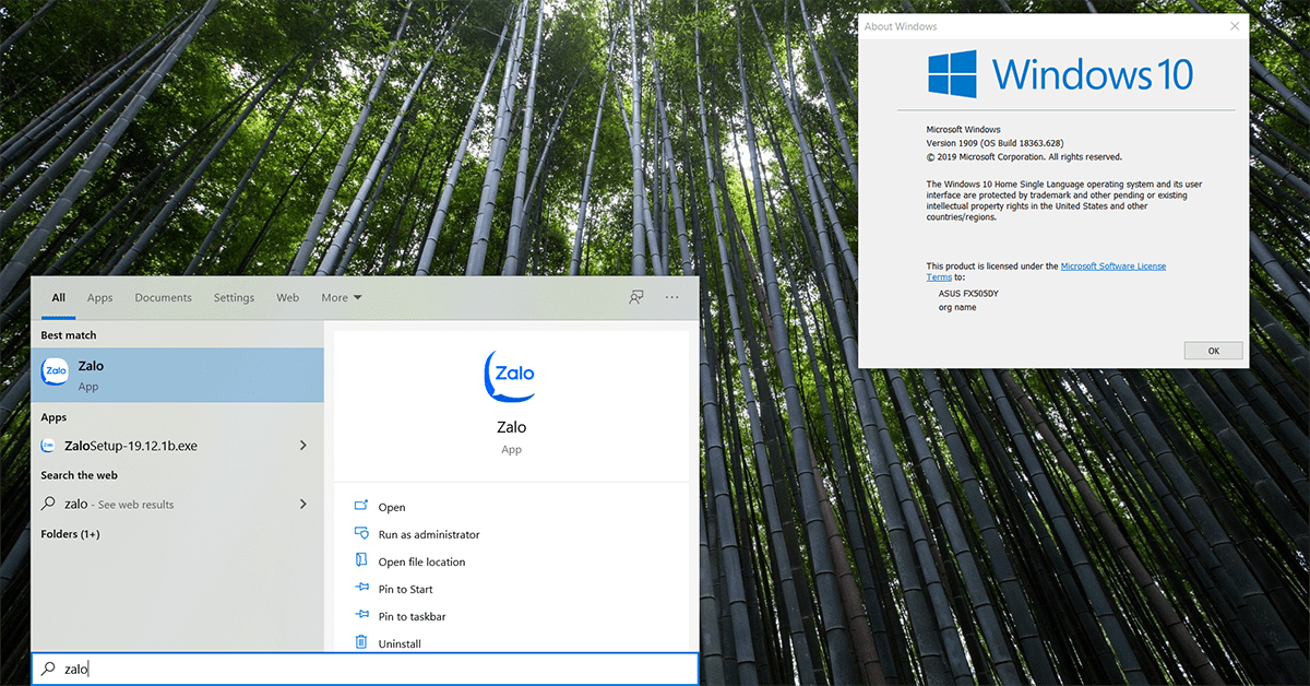 fix lỗi search trên windows 10 1909