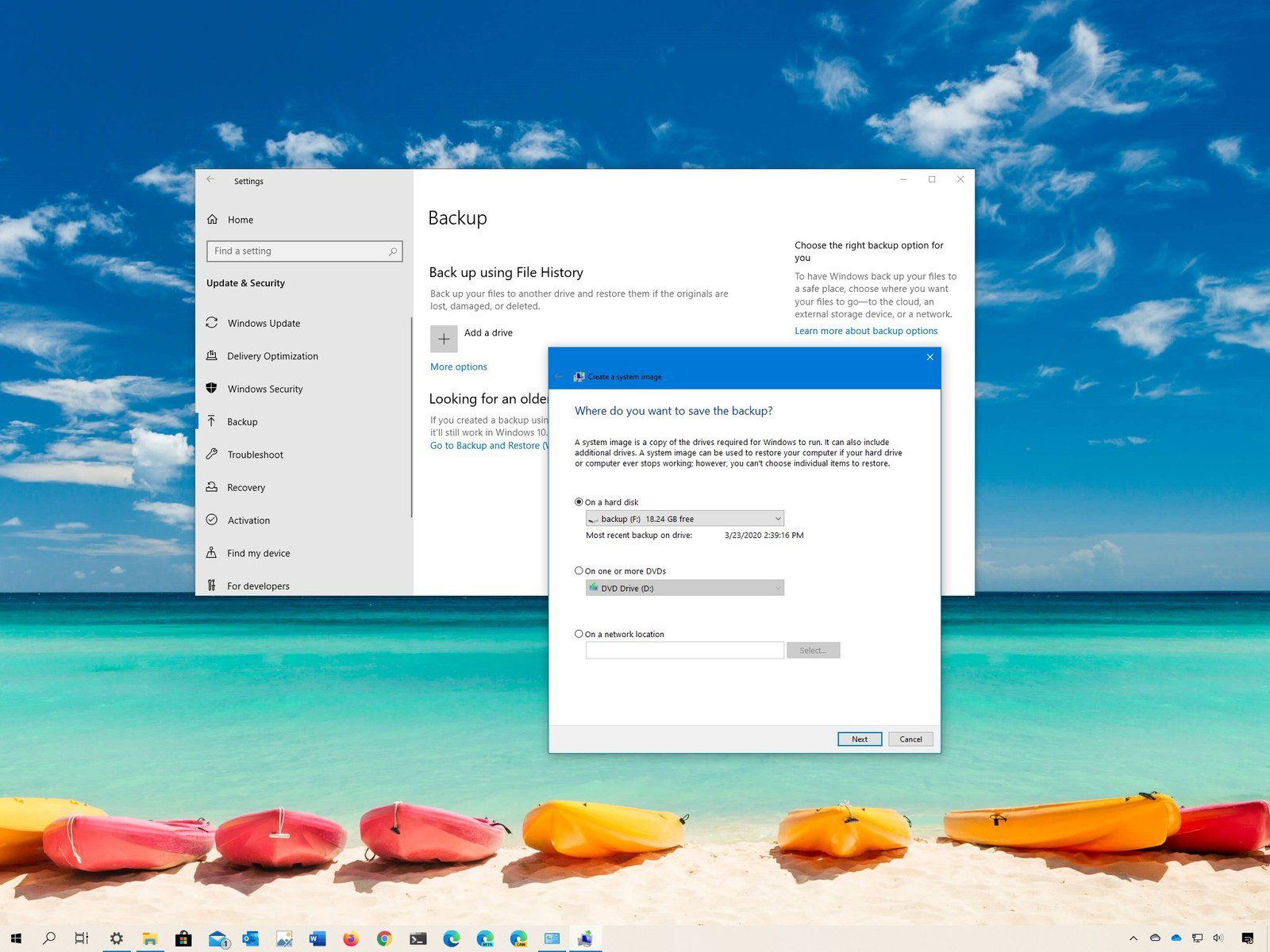 System Image Backup