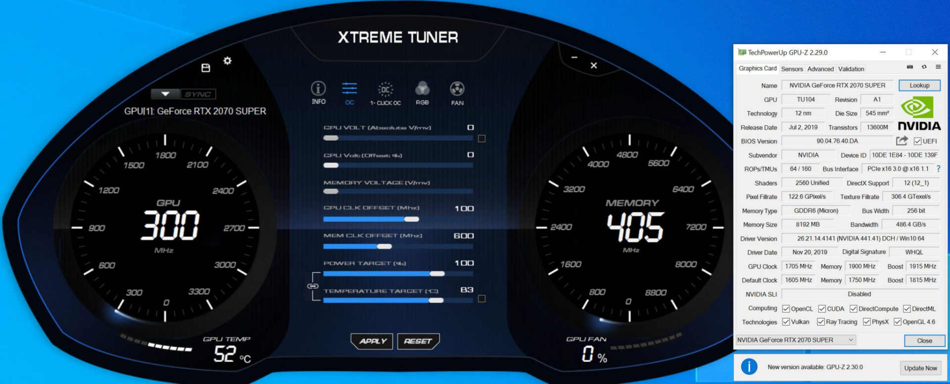 Galax GeForce RTX 2070 Super EX