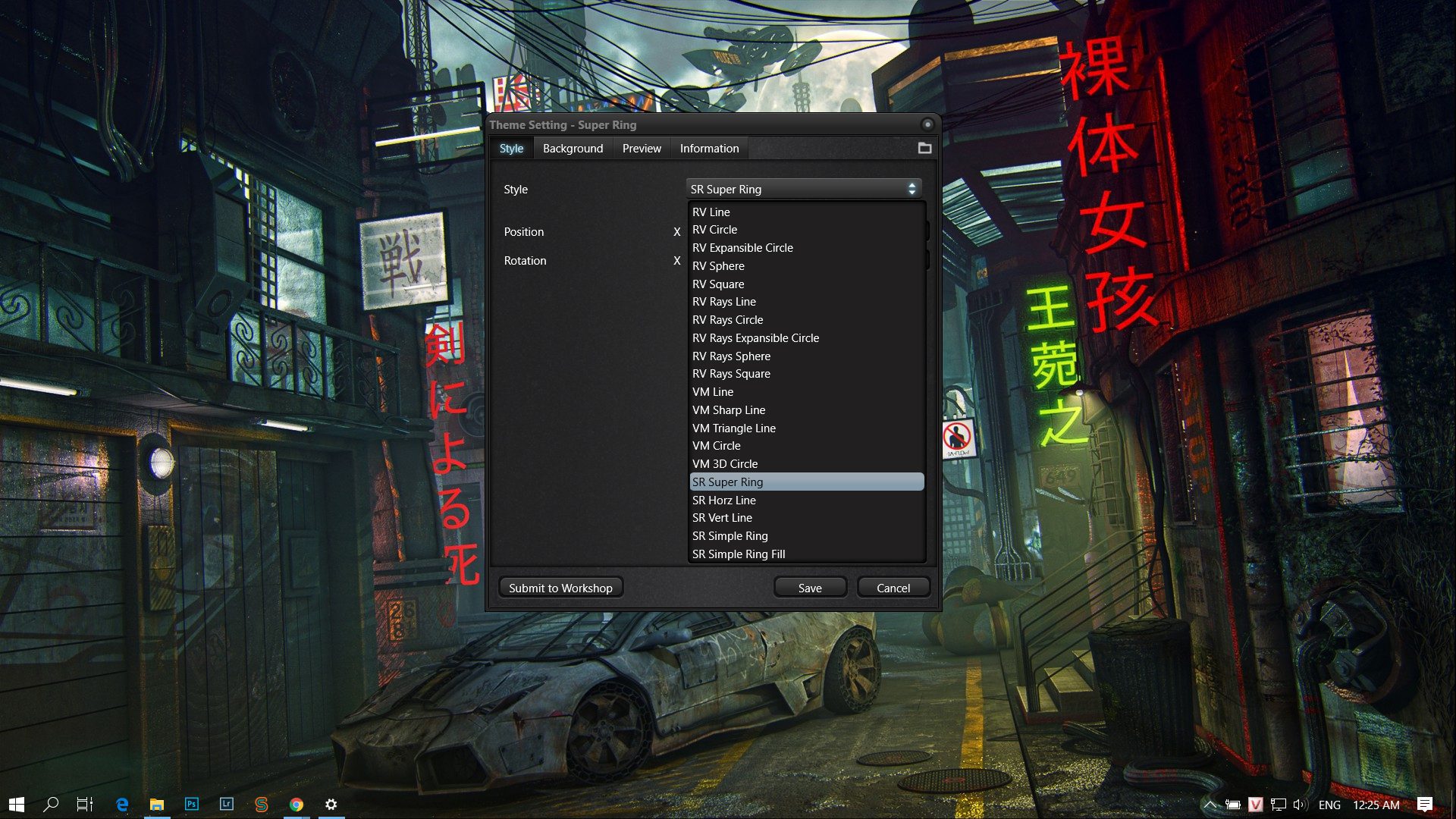 edit theme