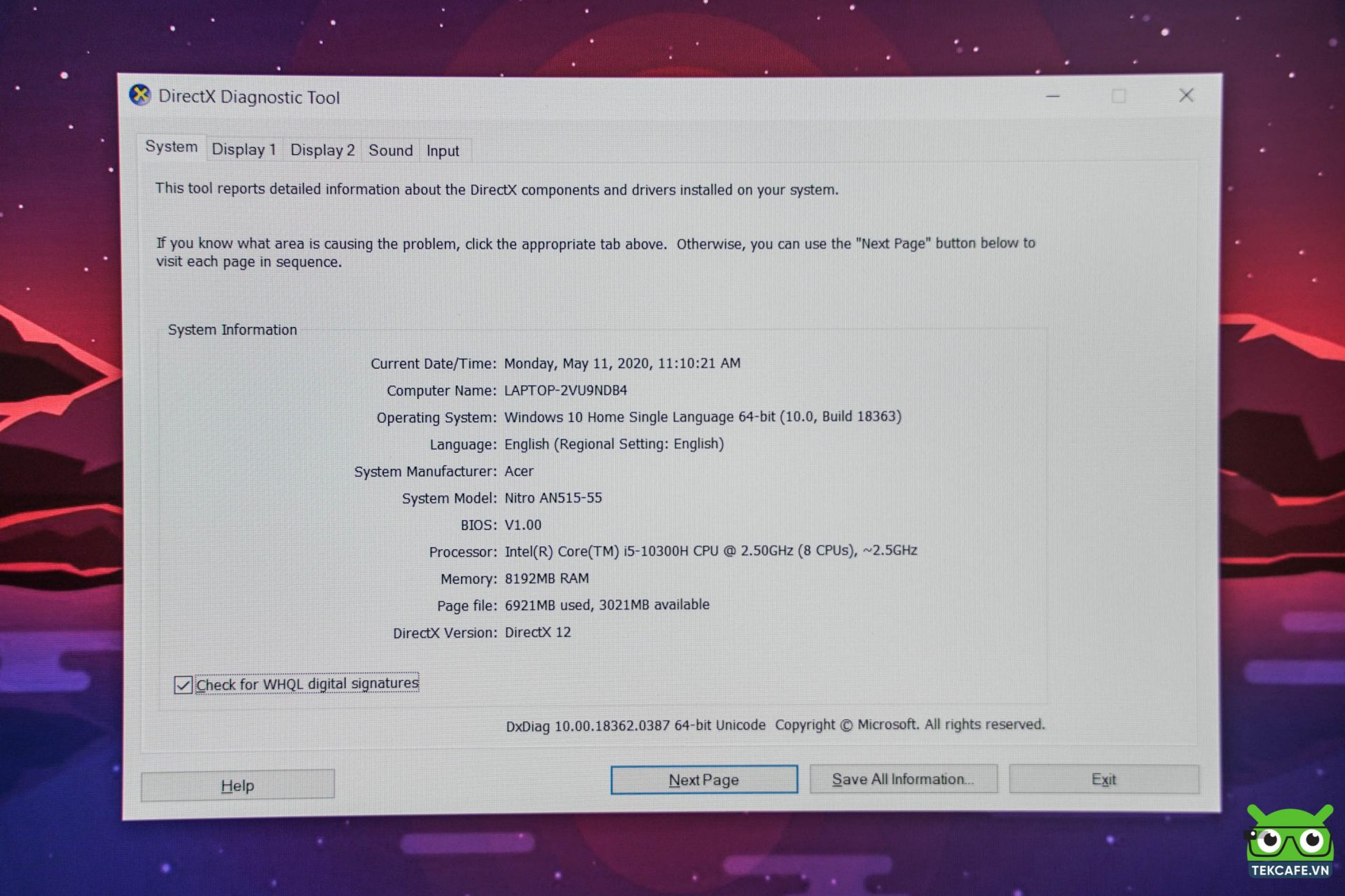 Acer Nitro 5