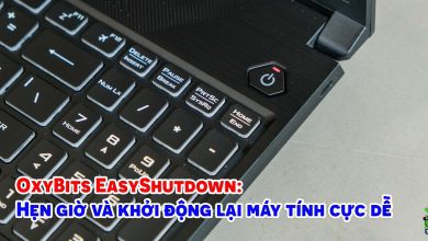 OxyBits EasyShutdown: Hẹn giờ và khởi động lại máy tính cực dễ