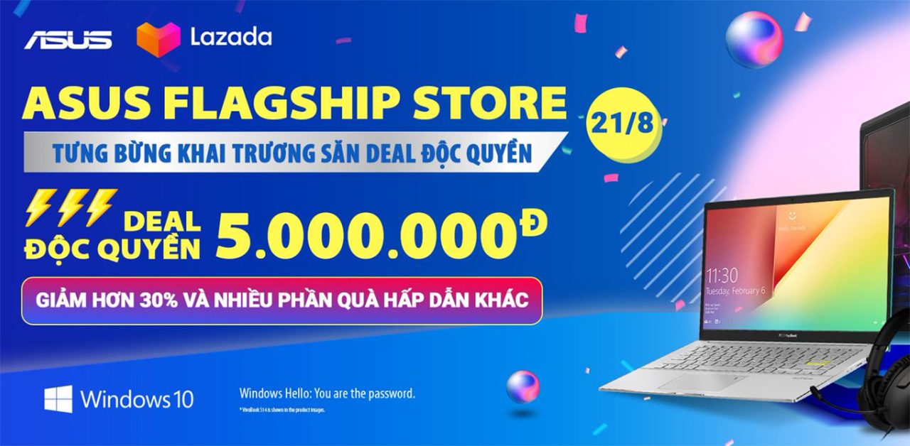 ASUS Việt Nam khai trương gian hàng chính hãng ASUS Flagship Store x LazMall trên Lazada
