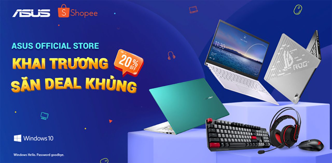 ASUS Việt Nam khai trương gian hàng chính hãng ASUS Official Store trên Shopee