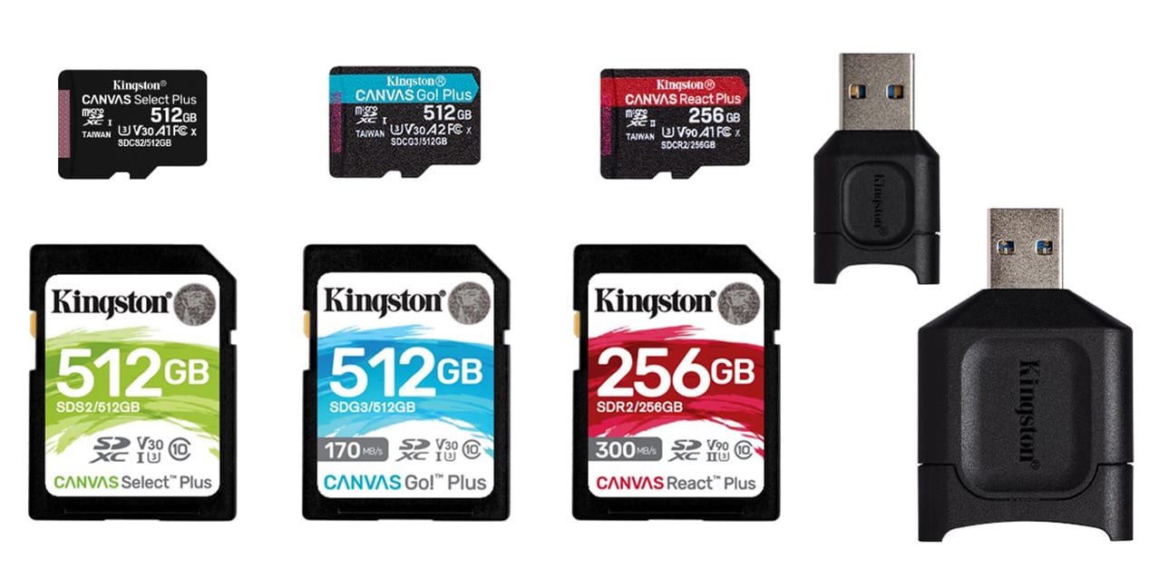 Kingston công bố cải tiến dòng thẻ 'Canvas' và đầu đọc MobileLite Plus