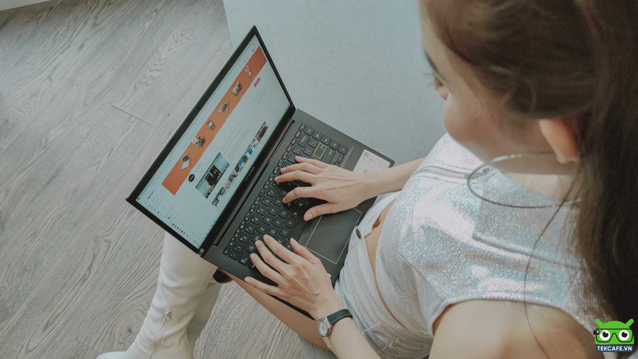 thao tác trên vivobook