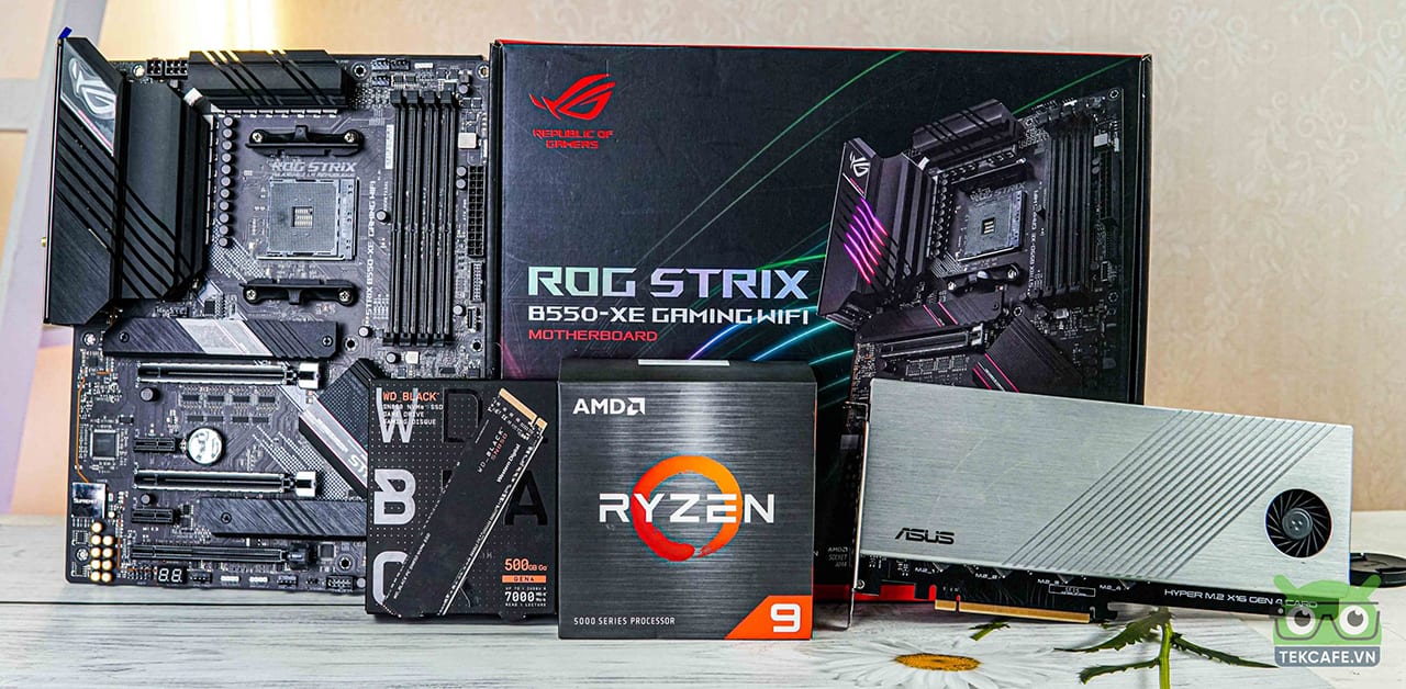 Trên tay bo mạch chủ ROG Strix B550-XE Gaming Wifi: Lựa chọn cho game thủ fan đội Đỏ
