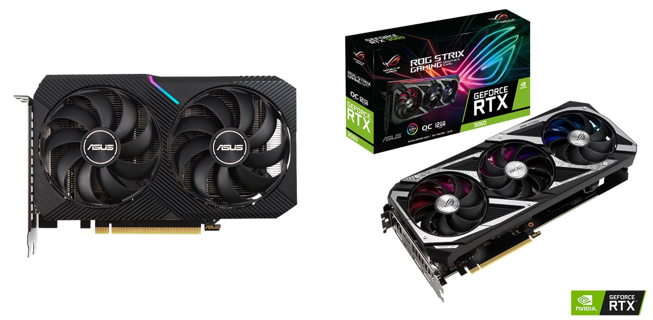 ASUS công bố card đồ họa GeForce RTX 3060 12 GB Series