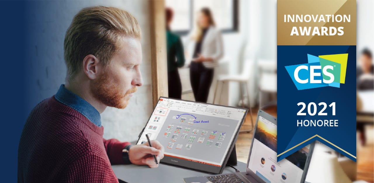 [ CES 2021] ViewSonic giành giải thưởng CES 2021 cho màn hình di động cảm ứng TD1655
