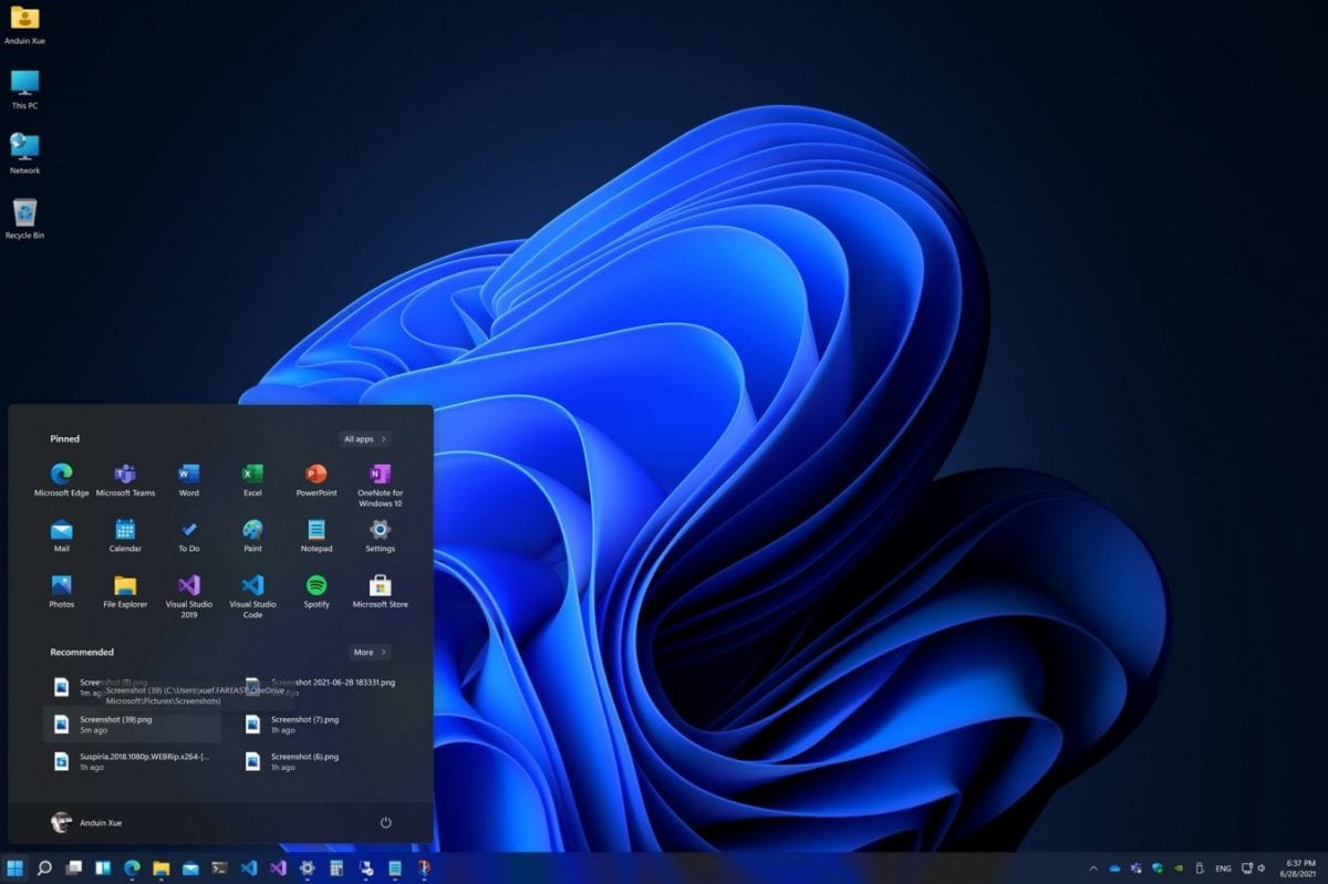 Giao diện mới của Windows 11 Insider 