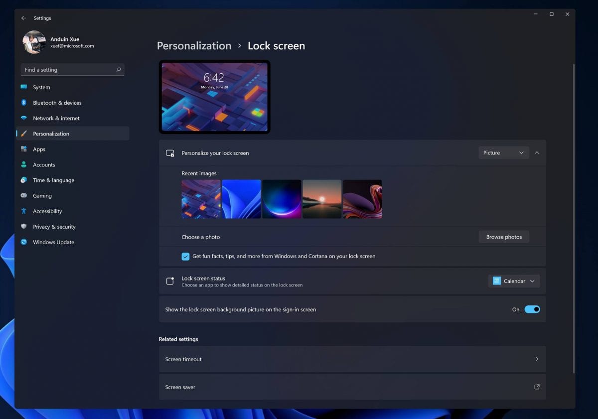 Giao diện mới của Windows 11 Insider 