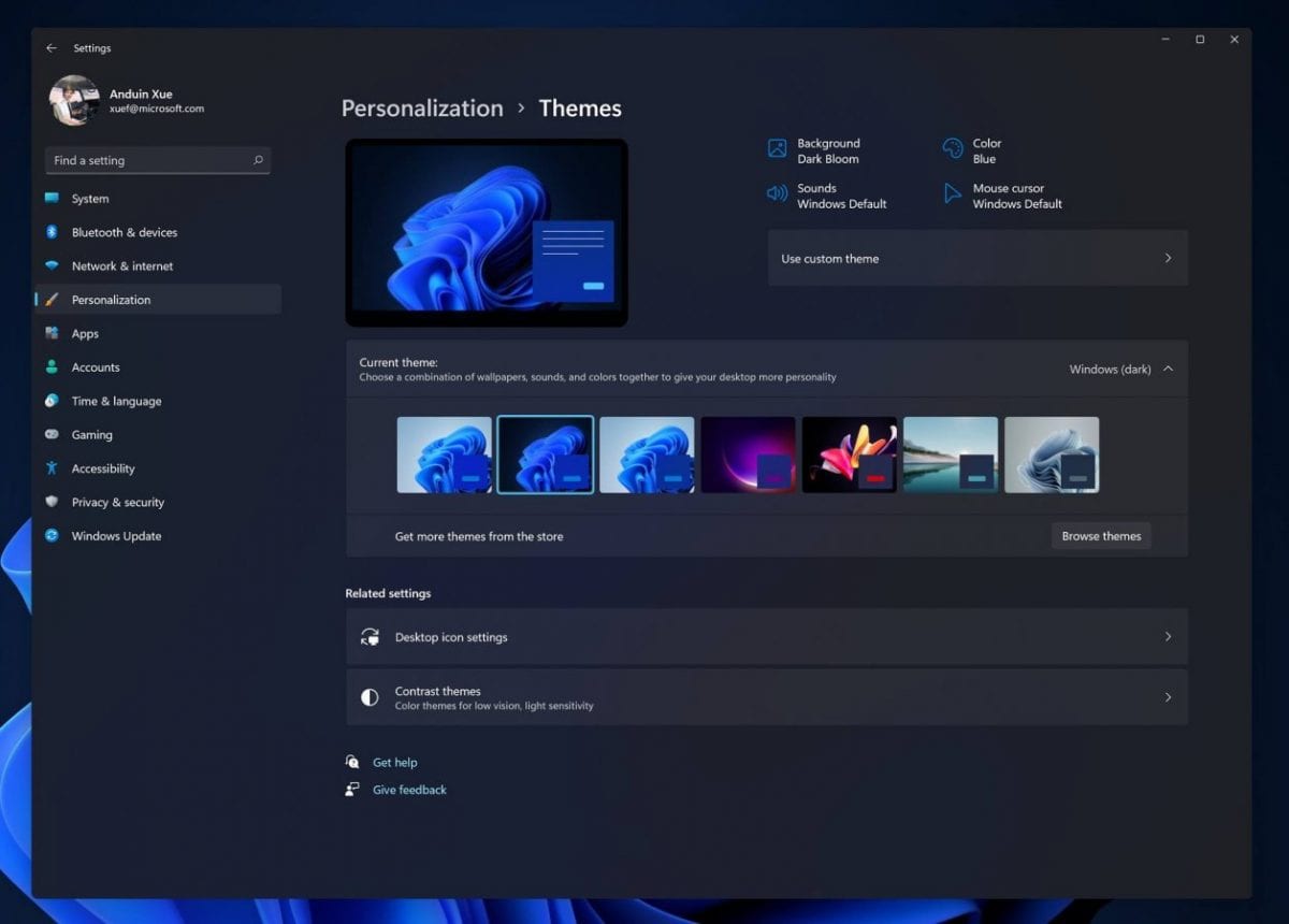 Giao diện mới của Windows 11 Insider 
