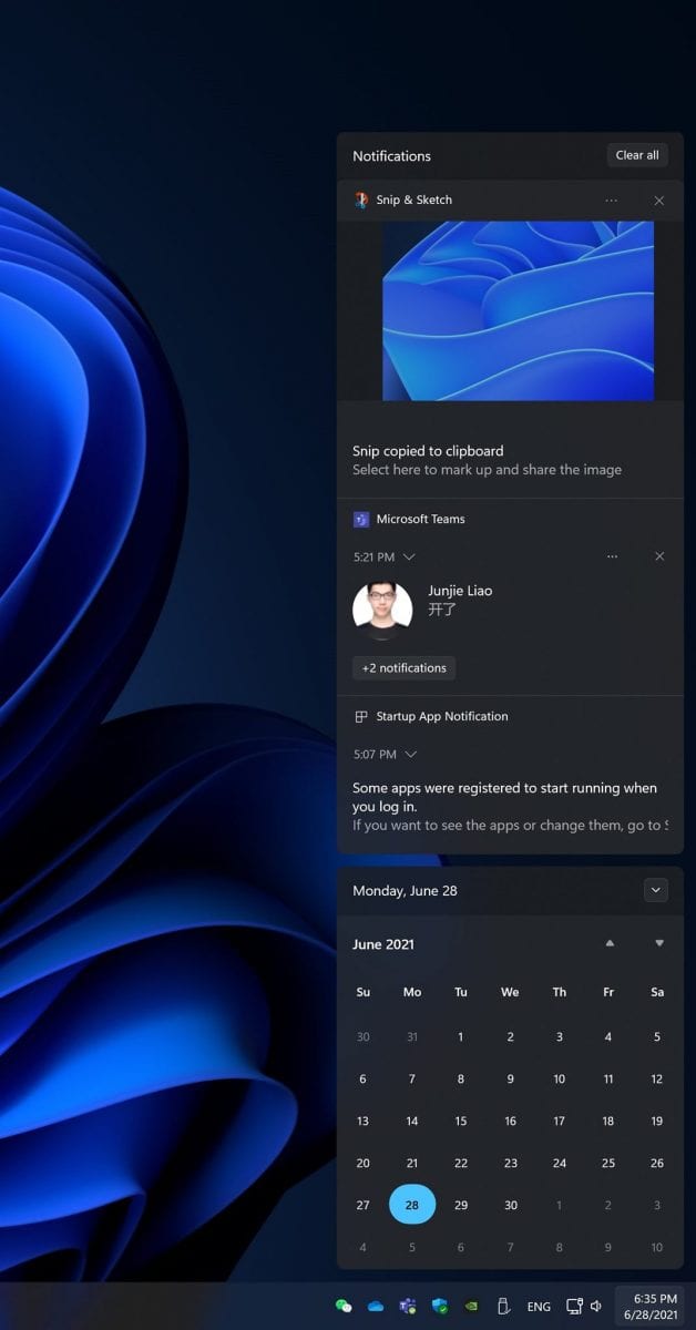 Giao diện mới của Windows 11 Insider 