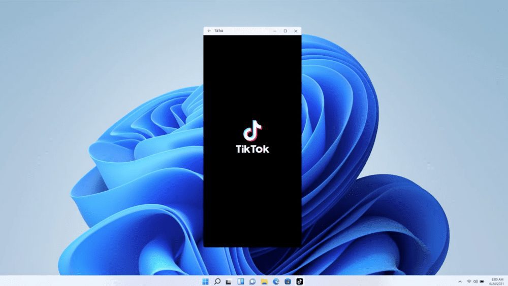 Chạy TikTok trên WIndows 11 