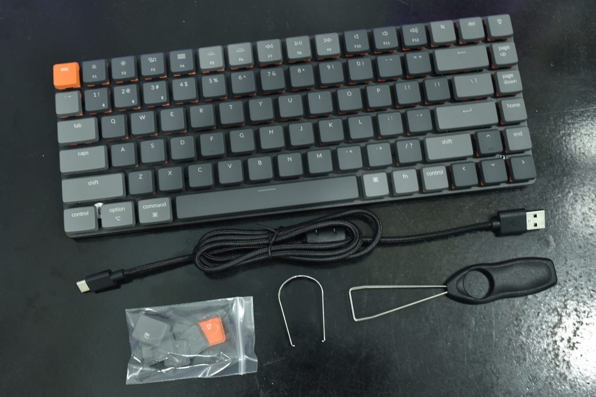 Keychrone K3 V2 và tất cả những gì trong hộp 
