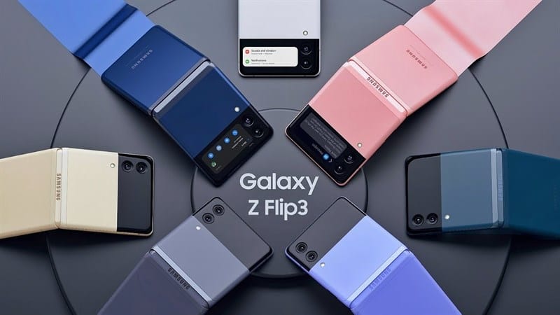 Các màu sắc của Galaxy Z Flip 3 