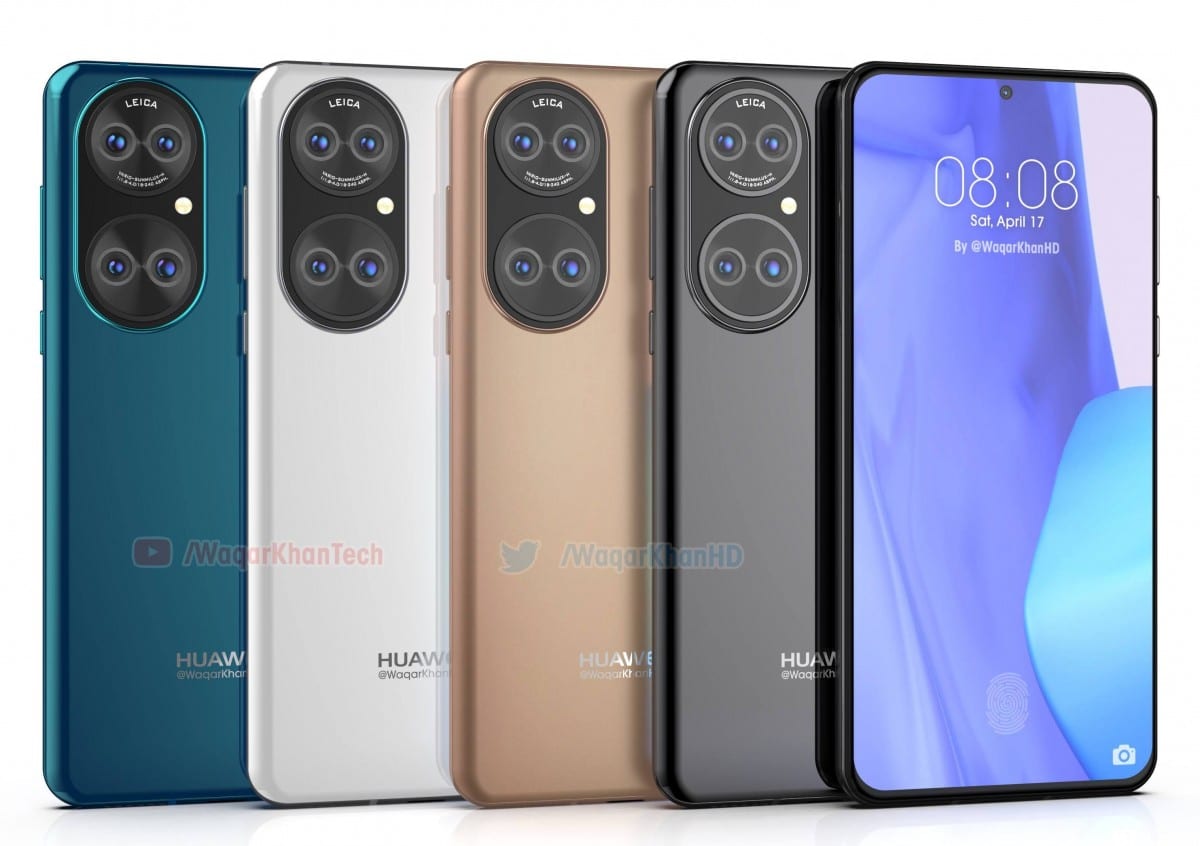 Huawei P50 lộ ảnh thực tế: Cụm camera siêu to, có thêm màu hồng đầy cá tính