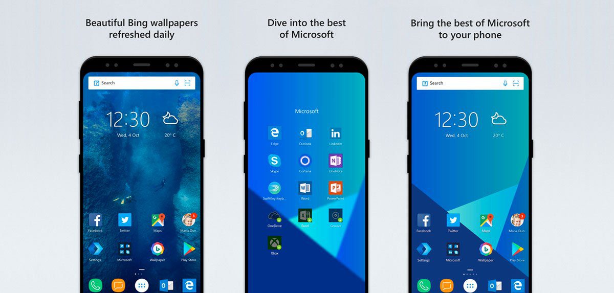 Giao diện Micorsoft Launcher 