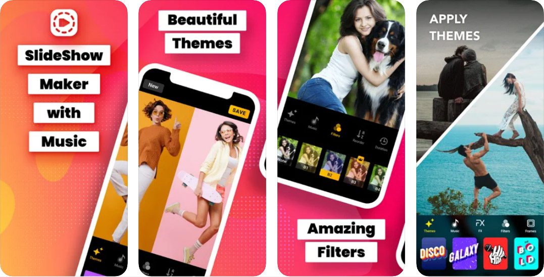 Ứng dụng tạo các slideshow với hình ảnh và âm thanh ngay trên đt 