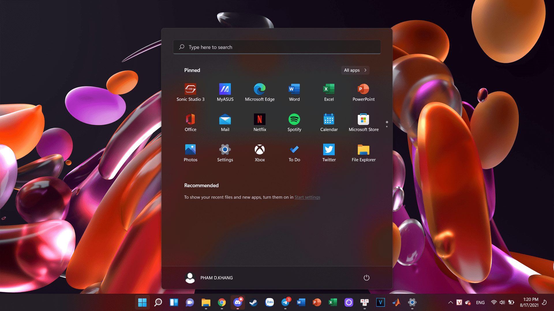 Bỏ mục Recommended Item trên Windows 11 để có một Start Menu gọn gàng hơn