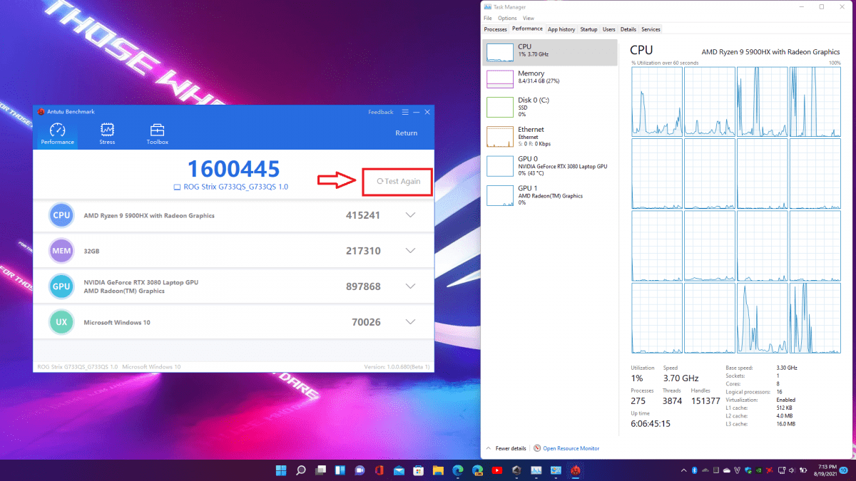 Antutu Benchmark Cho PC Ph n M m Ch m Hi u N ng Chi c M y C a B n