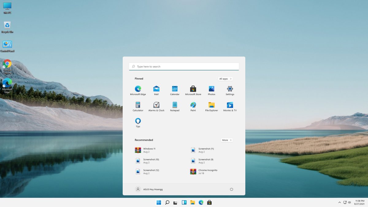 Setting Windows 11