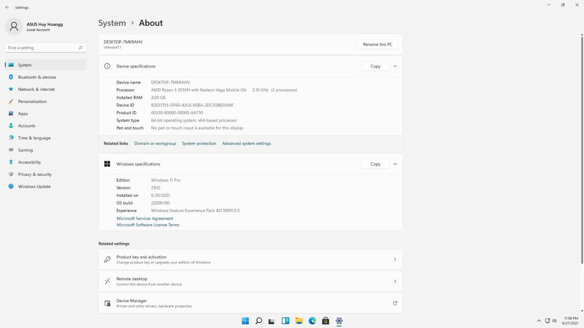 About Windows 11