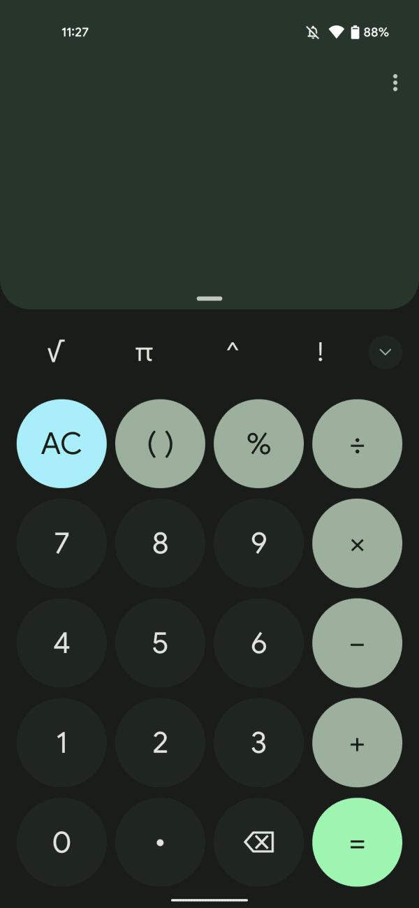 Google Calculator Android 12