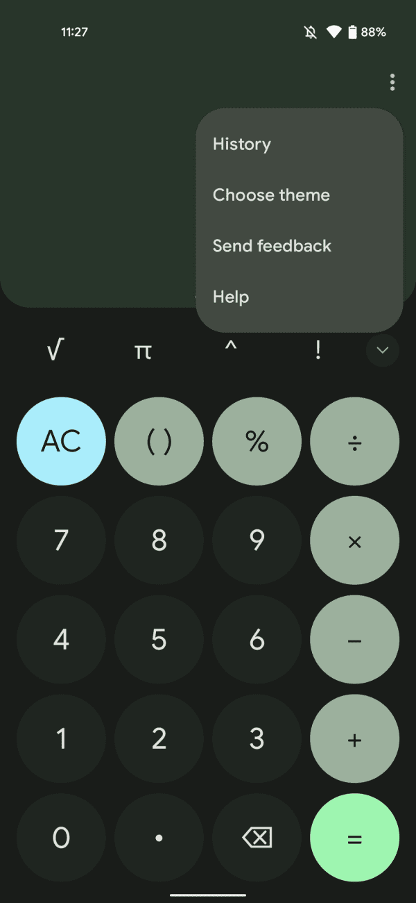 Google Calculator mới