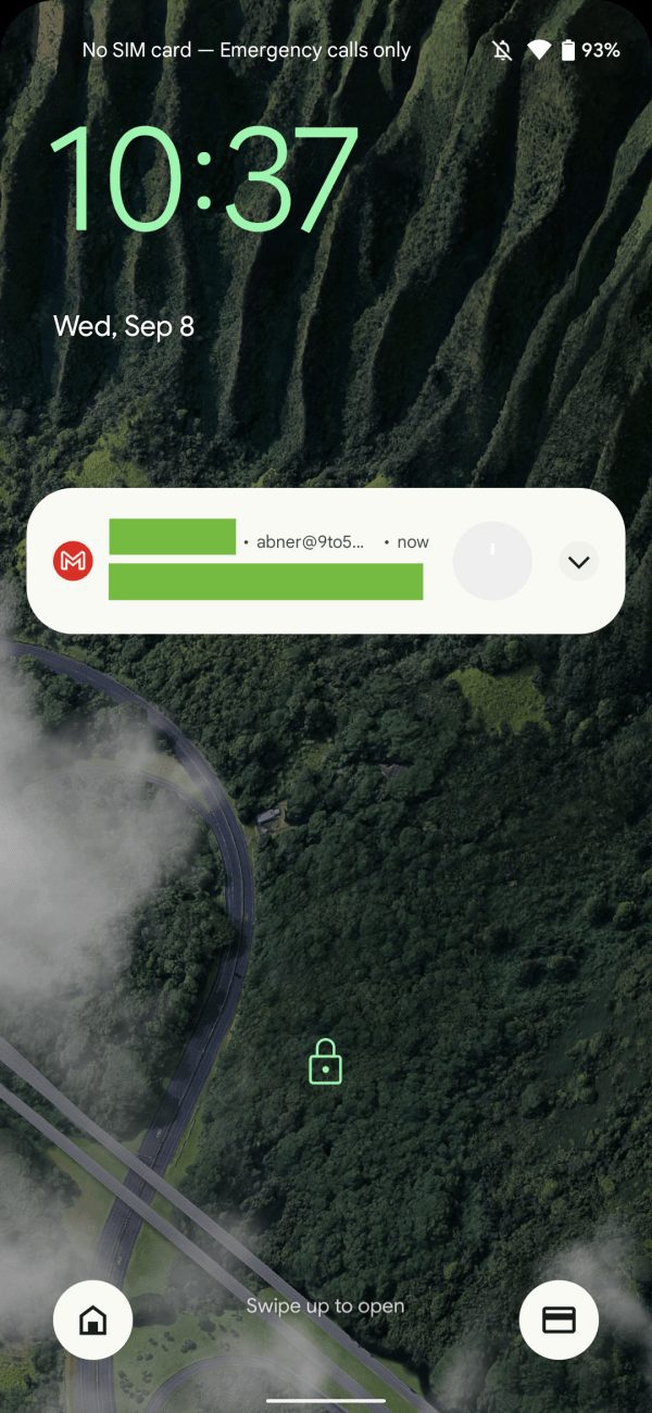thông báo Android 12