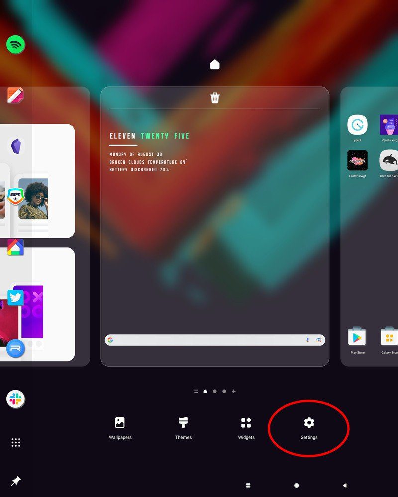 cài đặt Galaxy fold