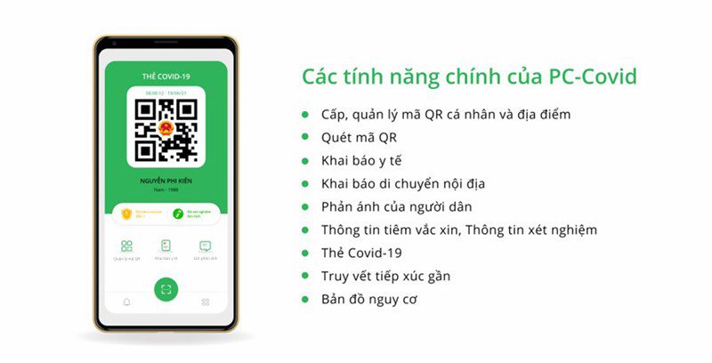 các tính năng của PC Covid