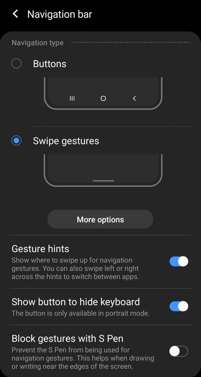điều hướng Samsung Galaxy