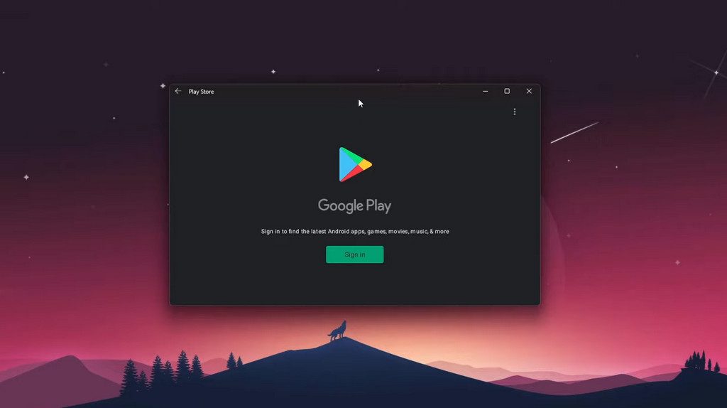 Google Play Windows 11