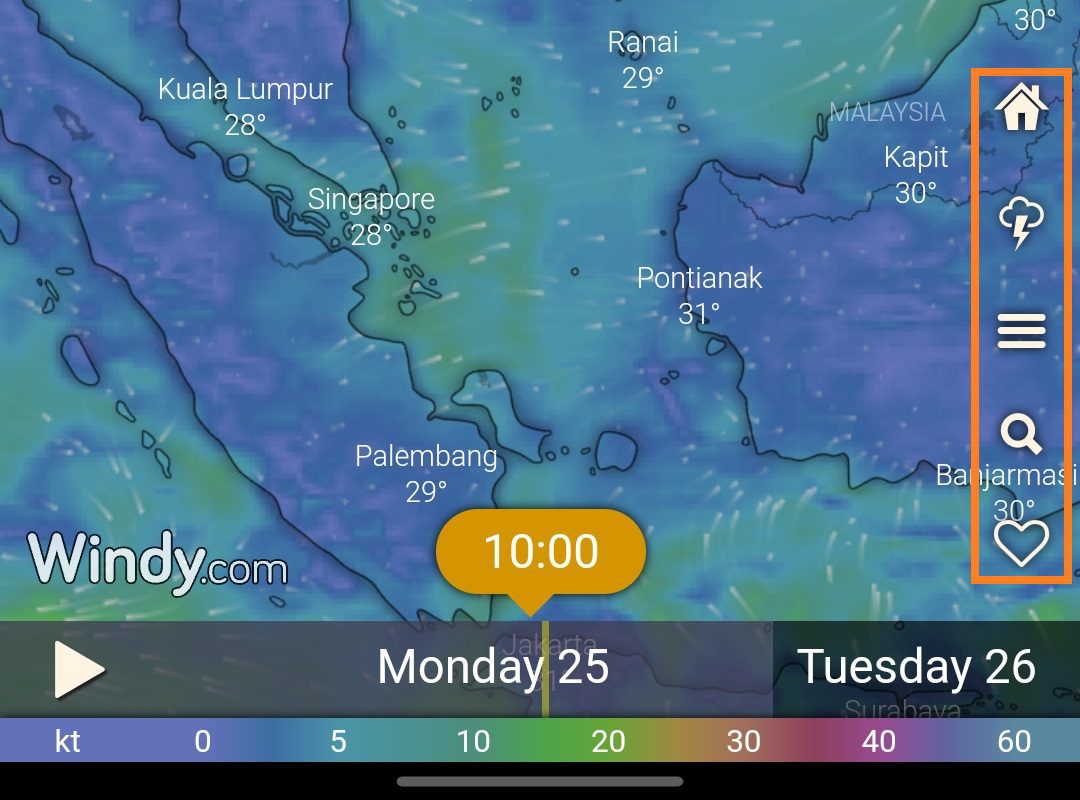 ứng dụng Windy