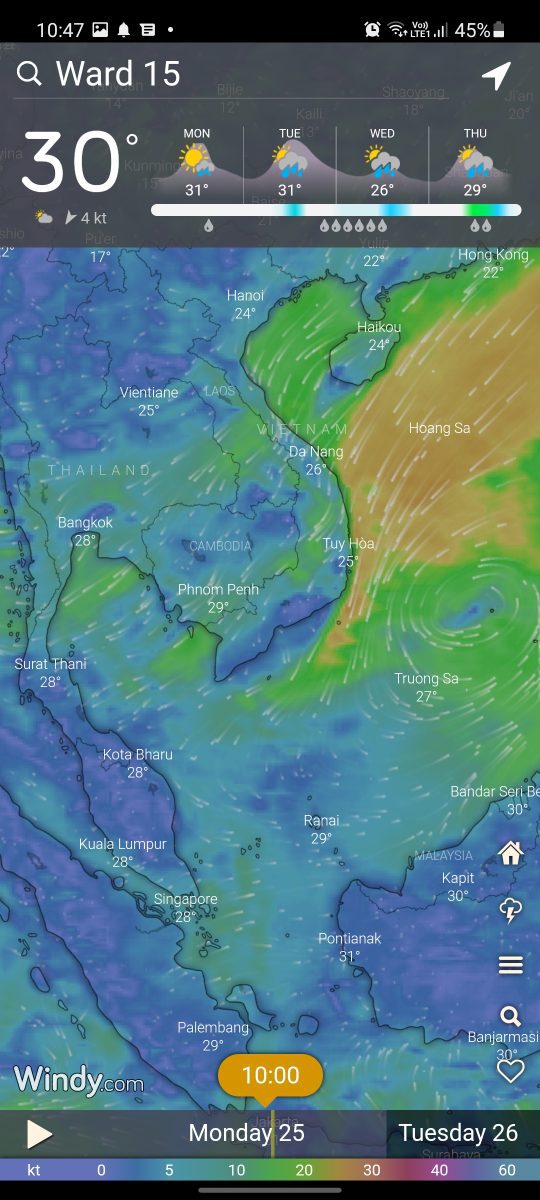 Windy.com - ứng dụng thời tiết