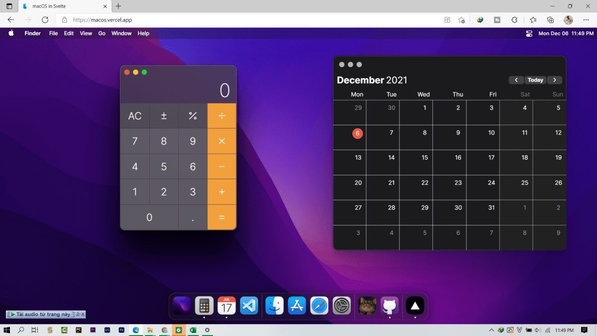 macOS web