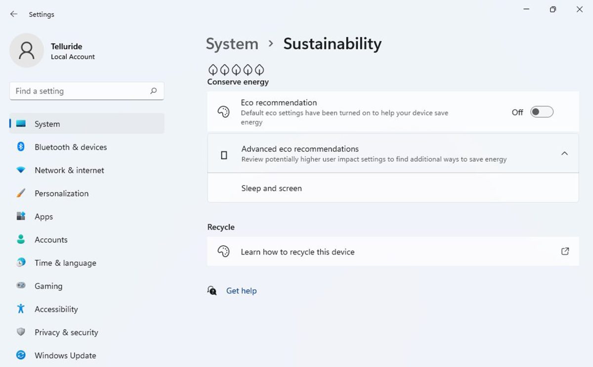 Sustainability