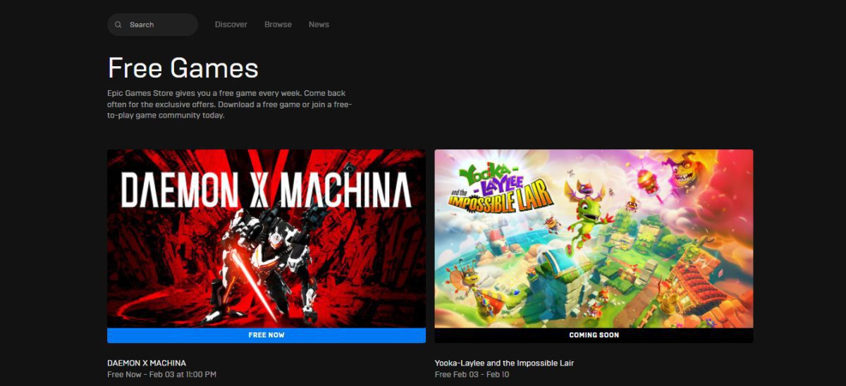 Epic Games Store game