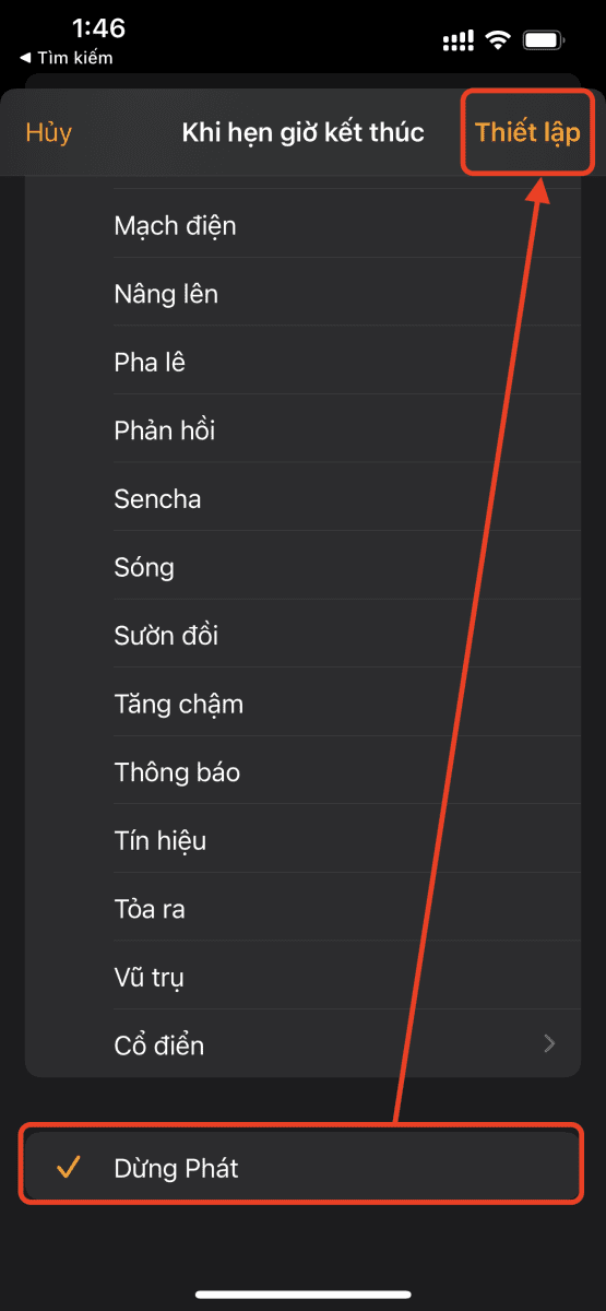 tắt nhạc iPhone
