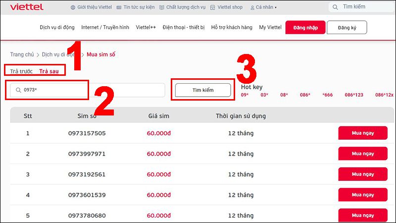 Sim đầu số 0973
