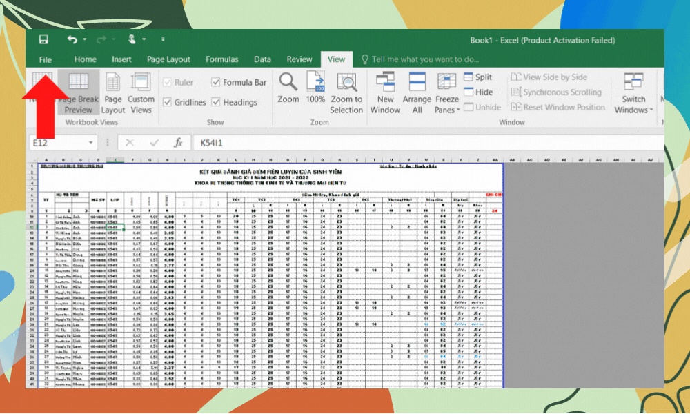 In Excel vừa trang A4 bằng Page Break Preview