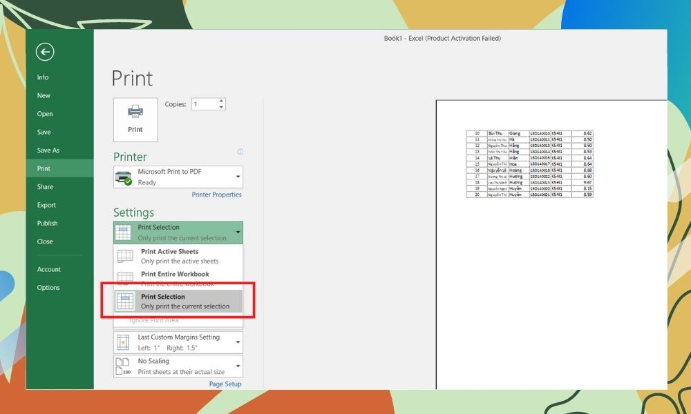 In trang A4 trong Excel bằng tính năng Breaks