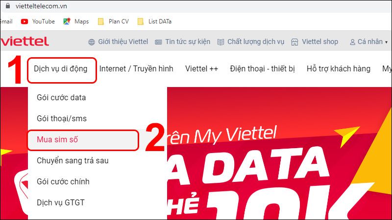 Sim đầu số vittel