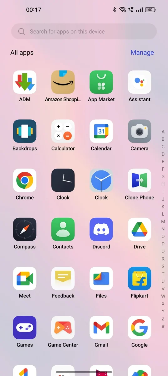 HomeScreen ColorOS 13