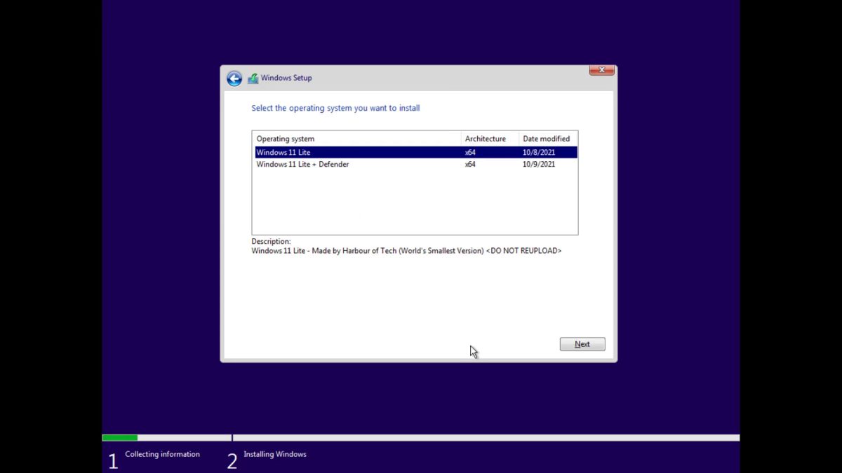 Windows 11 Lite Tiny 11