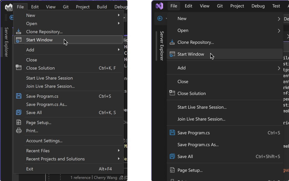 giao diện Visual Studio